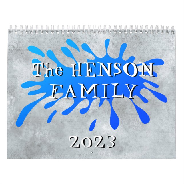 Calendario familiar 2023 con 12 fotos (Tapa)