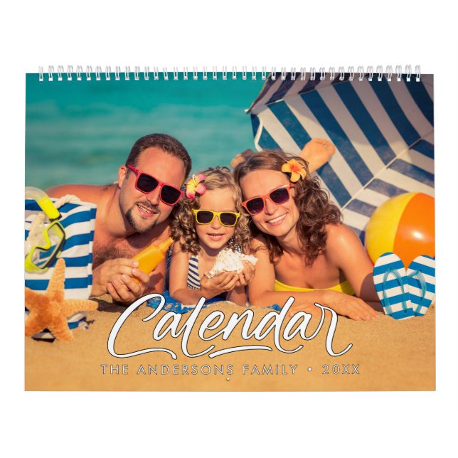 Calendario Familiar de Fotos con Estilo Moderno 20 (Tapa)