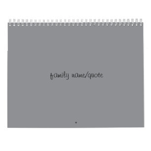 Calendario Familiar Personalizable