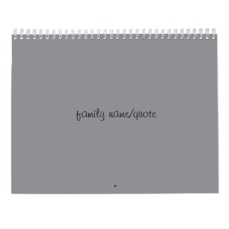 Calendario Familiar Personalizable