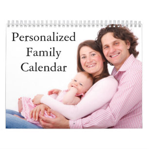 Calendario familiar personalizado de 2017