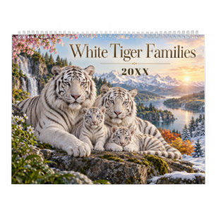 Calendario Familias de Tigres Blancos a través de las Estacio
