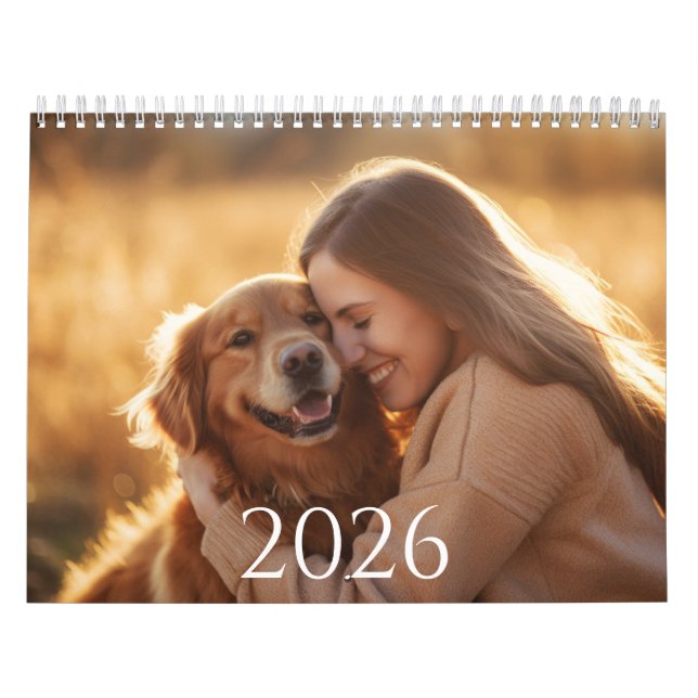 Calendario Family and Pets 12 Month Script Calendar (Tapa)