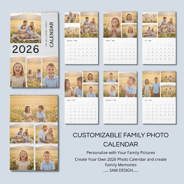 Calendario Family Memories 2026 Photo Calendar | Cherish Ever (Subido por el creador)