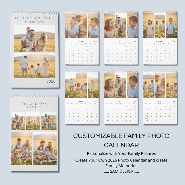 Calendario Family Memories 2026 Photo Calendar | Cherish Ever (Subido por el creador)