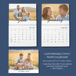 Calendario Family Photo Calendar 2026 – A Year Full of Love