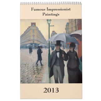 Calendario Famosa pintura impresionista ~ Cambios a 2019