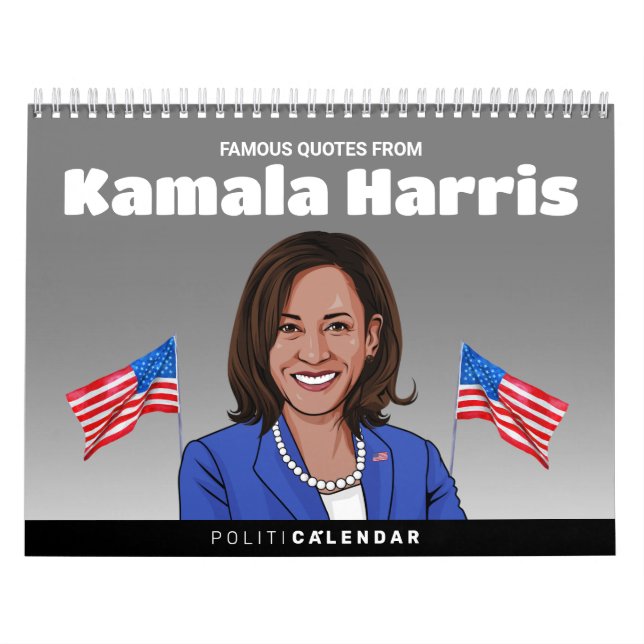 Calendario Famosas citas de Kamala Harris (Tapa)