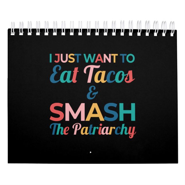 Calendario Famoso taco Lover comió tacos y Smash (Tapa)