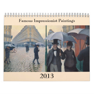 Calendario Famosos cuadros impresionistas ~ Cambios a 2018