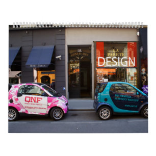 Calendario Fancy Smart Cars Wall Calendar 2025