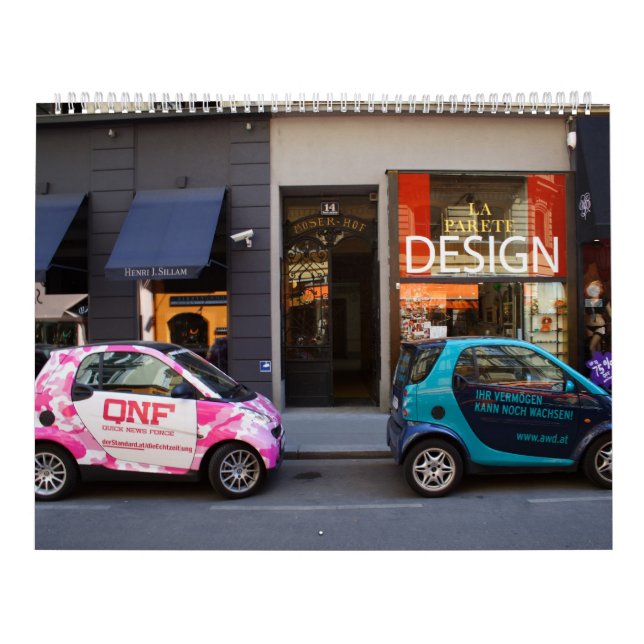 Calendario Fancy Smart Cars Wall Calendar 2025 (Tapa)