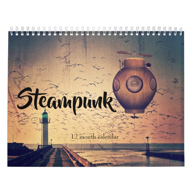Calendario Fantasía de Steampunk 2026 (Tapa)