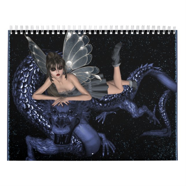 Calendario Fantasía del dragón de Butterflygirl (Tapa)