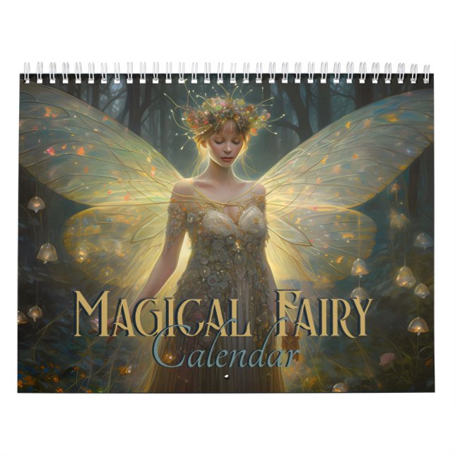 Calendario Fantasías de hadas de hadas bonitos mágicas (Tapa)