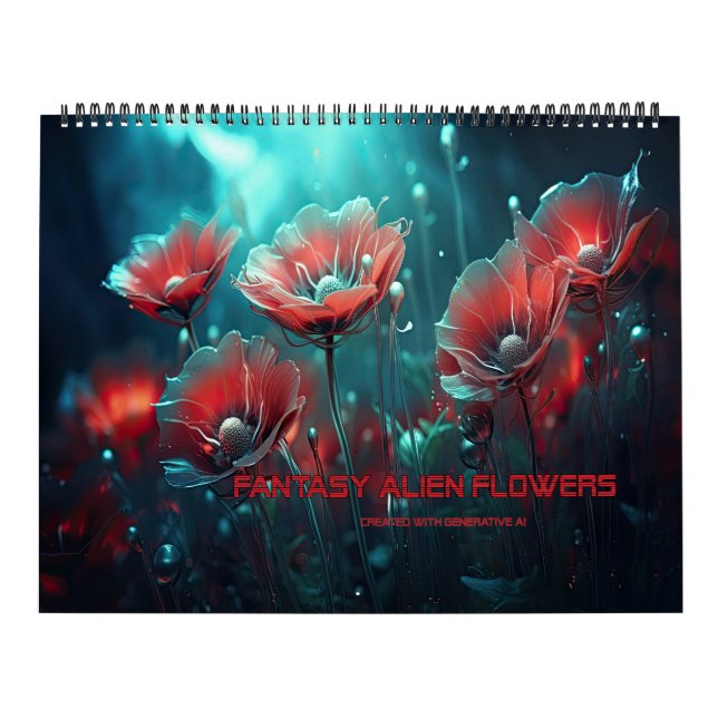 Calendario Fantasy Alien Flowers (Tapa)