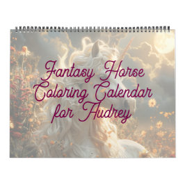 Calendario Fantasy Horse Coloring Calendar