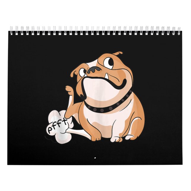 Calendario Faring Pitbull Lover Divertido Perro Bulldog Mamá  (Tapa)