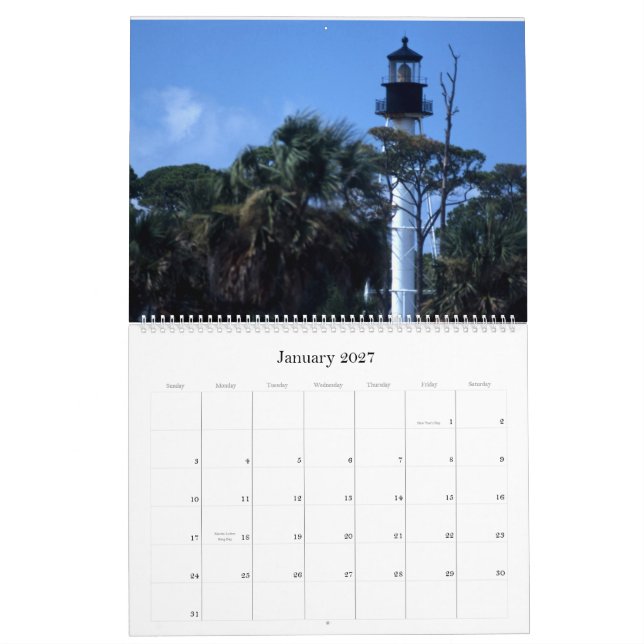Calendario Faros 2011 de la Florida (Jan 2027)