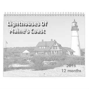 Calendario Faros de la costa de Maine