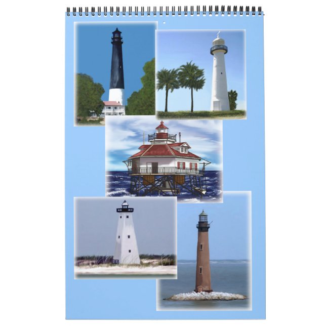 Calendario Faros de la Costa del Golfo (Tapa)