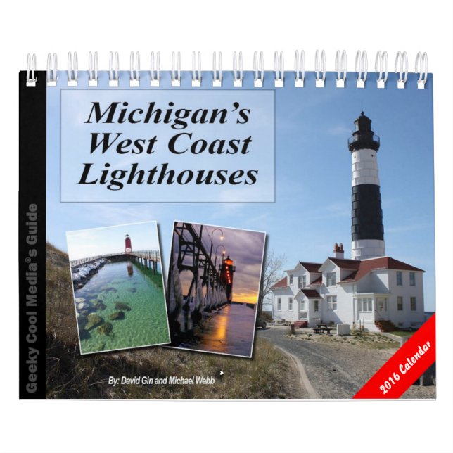 Calendario Faros de la costa oeste de Michigan (Tapa)
