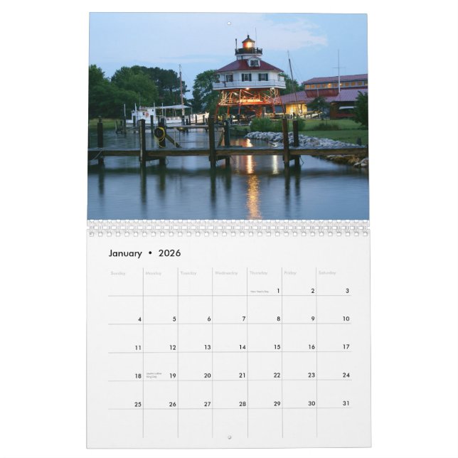 Calendario Faros de Maryland (Jan 2026)