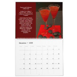 Calendario Faszination rote Cocktails