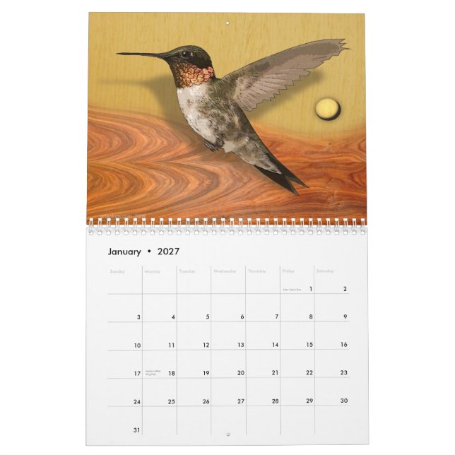 Calendario fauna 2009 del arteology (Jan 2027)