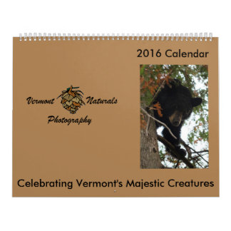 Calendario Fauna de Vermont