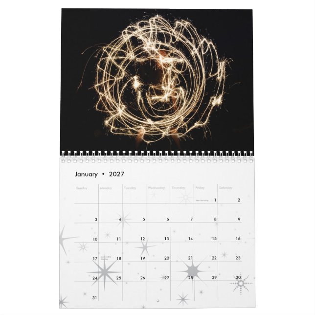 Calendario Fechas de SparklerArt (Jan 2027)