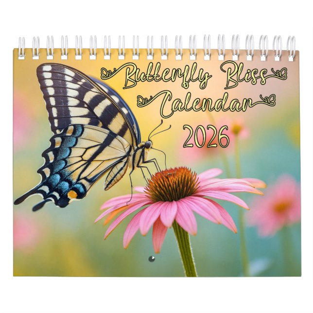Calendario Felicidad Mariposa 2026 (Tapa)