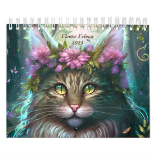Calendario Felinas Flores 2023