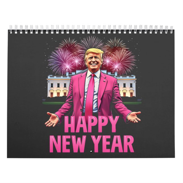 Calendario Feliz Año Nuevo La Resolución De Trump 2025 (Tapa)