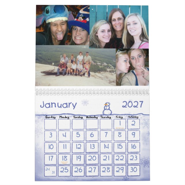 Calendario ¡Feliz cumpleaños, mamá! (Jan 2027)