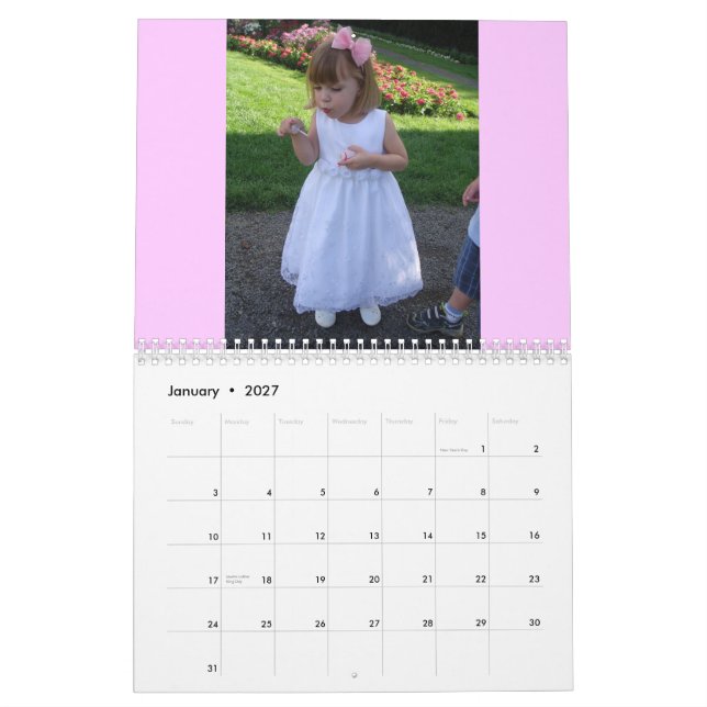 Calendario ¡Feliz cumpleaños Nana! (Jan 2027)