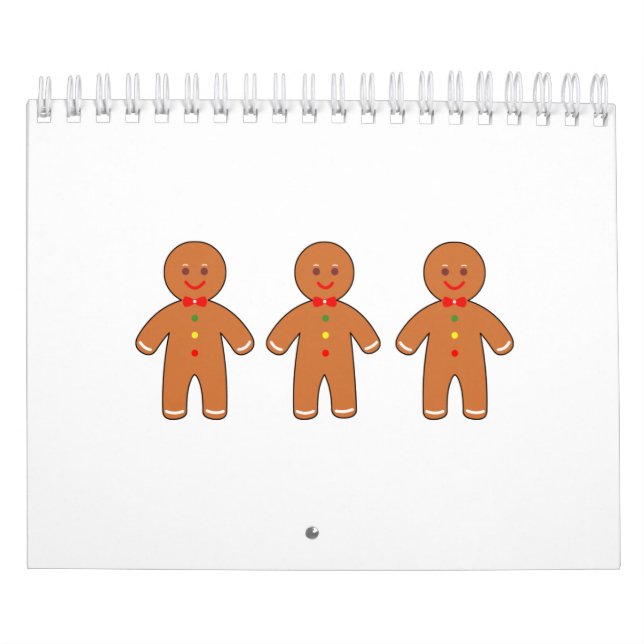 Calendario Feliz hombre de pan de jengibre (Tapa)