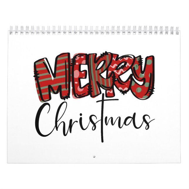 Calendario Feliz Navidad vibraciones Mama cruza cristiana Muj (Tapa)