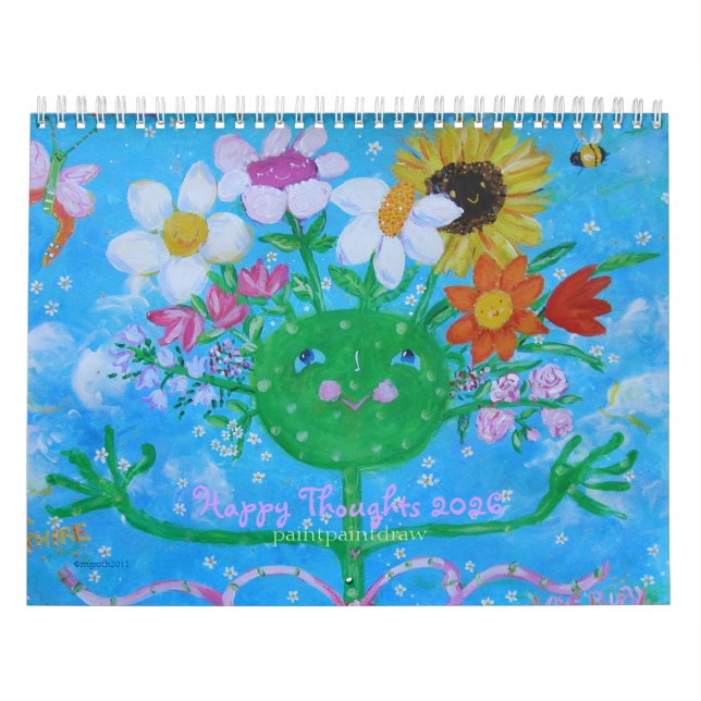 Calendario Feliz Pensamientos 2026 (Tapa)