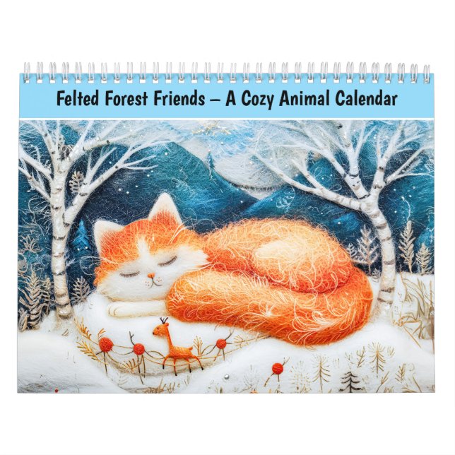 Calendario Felted Forest Cats – A Cozy Animal Calendar (Tapa)
