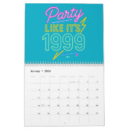 Calendario Fiesta Como Si Fuera 1999®™ – Voltaje Neon