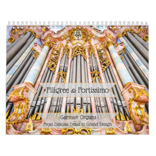 Calendario Filigree & Fortissimo – Magnífico Órgano de Tubos