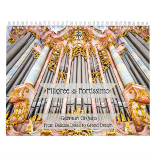 Calendario Filigree & Fortissimo – Magnífico Órgano de Tubos
