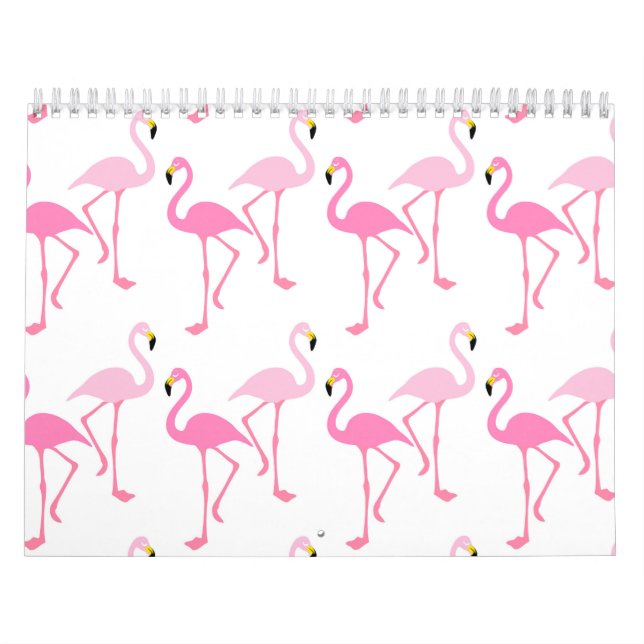 Calendario Flamingo Background - Pink (Tapa)