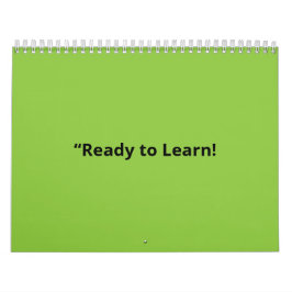 Calendario Flat Lime Green Background – School Texture