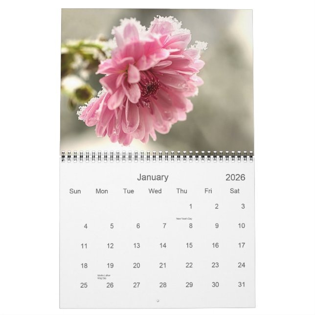 Calendario Fleurs de la Muse (Jan 2026)