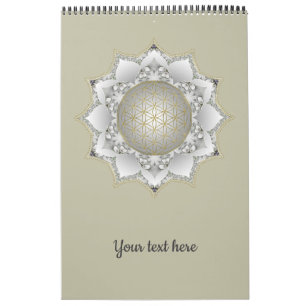 Calendario Flor de la Vida - Mandala de Flores 1