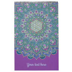 Calendario Flor De Vida - Mandala Estilo India 1