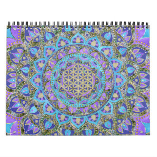 Calendario Flor De Vida - Mandala Estilo India 2