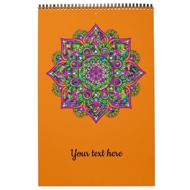 Calendario Flor de vida - Mandala india 1 (Tapa)